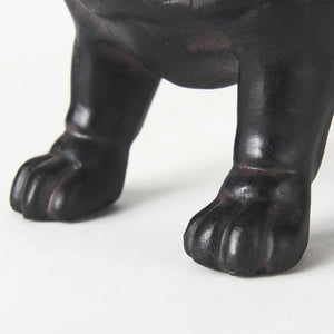 Homeroots 8" Black Polyresin Dog Tabletop Sculpture - Stylish Home Décor, Perfect For Pet Lovers & Accents!  Polyresin 392392