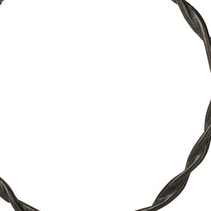 Homeroots Black Metal Braided Sculpture  Metal 392413