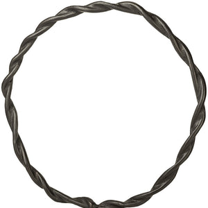 Homeroots Black Metal Braided Sculpture  Metal 392413