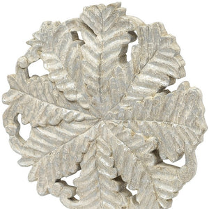 Homeroots Petite Wood And Metal Floral Decor Piece  Manufactured Wood 392424