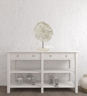 Homeroots 22" White Metal Sculpture  Metal 392425