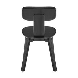 Eurostyle Bastian Side Chair - Matte Black Elegance For Dining, Home Office, Or Chic Accent Seating Solutions Matte Black Ash Wood 39248-blk