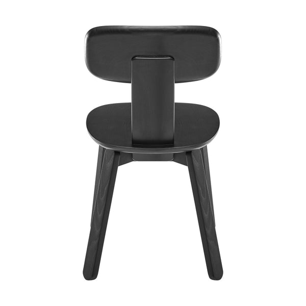 Eurostyle Bastian Side Chair - Matte Black Elegance For Dining, Home Office, Or Chic Accent Seating Solutions Matte Black Ash Wood 39248-blk