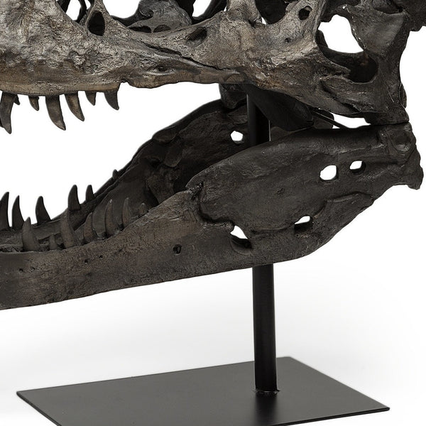 Homeroots Authentic Replica T Rex Skull Sculpture  Polyresin 392483