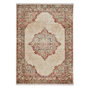 Capel Rugs Landis-kirman Vintage-modern Area Rug Collection: Timeless Designs With Easy-care Olefin Fiber Ivory, Red 100% Olefin 3925ns02060800638