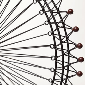 Homeroots 27" Black Metal Tabletop Sculpture  Metal 392502