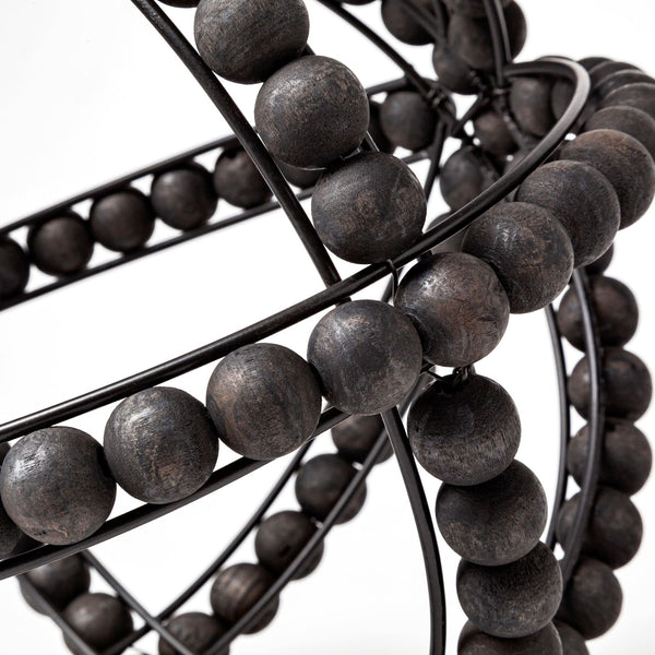 Homeroots 12" Black Polyresin Tabletop Sculpture  Polyresin 392510