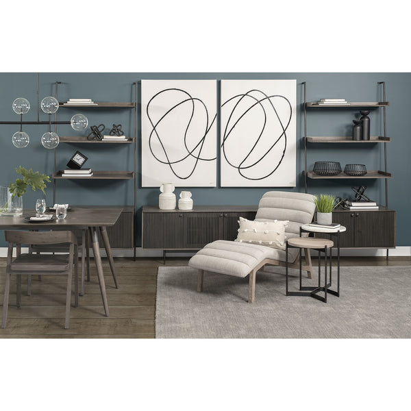 Homeroots 10" Black Metal Chain Link Tabletop Sculpture  Metal 392514