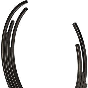 Homeroots 20" Black Iron Modern Abstract Tabletop Sculpture  Iron 392518