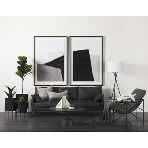 Homeroots White Marble Geometric Circular Sculpture  Metal 392553