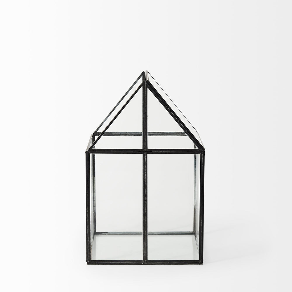 Homeroots House Shaped Glass Terrarium  Glass 392581