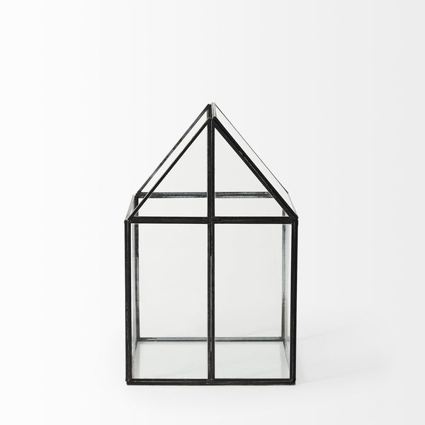 Homeroots House Shaped Glass Terrarium  Glass 392581