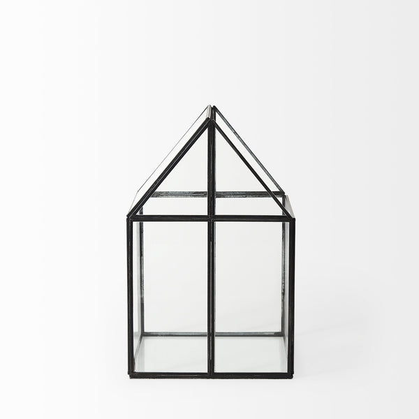 Homeroots House Shaped Glass Terrarium  Glass 392581