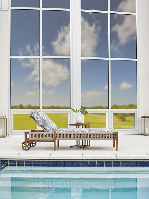 Lexington Tommy Bahama Outdoor 3925-75-40 St. Tropez Chaise Lounge - Premium All-weather Comfort For Stylish Outdoor Living Spaces  Wood 3925-75-40
