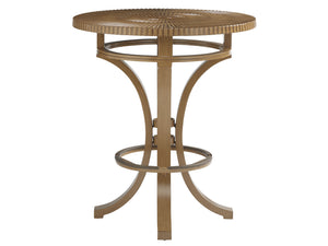 Lexington Tommy Bahama Outdoor 3925-873 Stunning High/Low Bistro Table For Elevated Outdoor Living - Sleek Design & Premium Quality Medium Brown Wood 3925-873