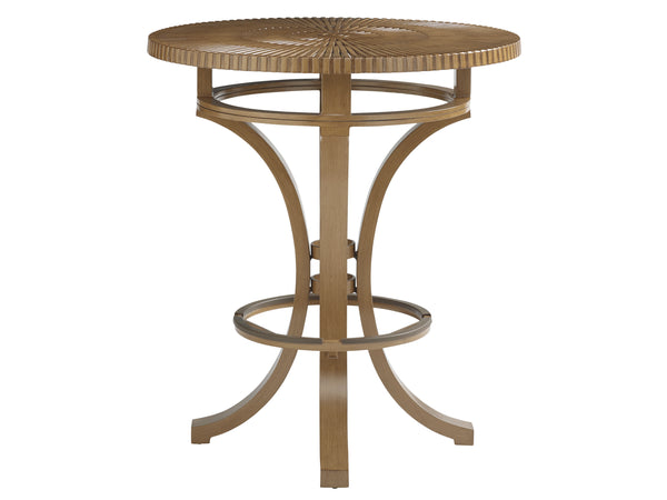Lexington Tommy Bahama Outdoor 3925-873 Stunning High/Low Bistro Table For Elevated Outdoor Living - Sleek Design & Premium Quality Medium Brown Wood 3925-873