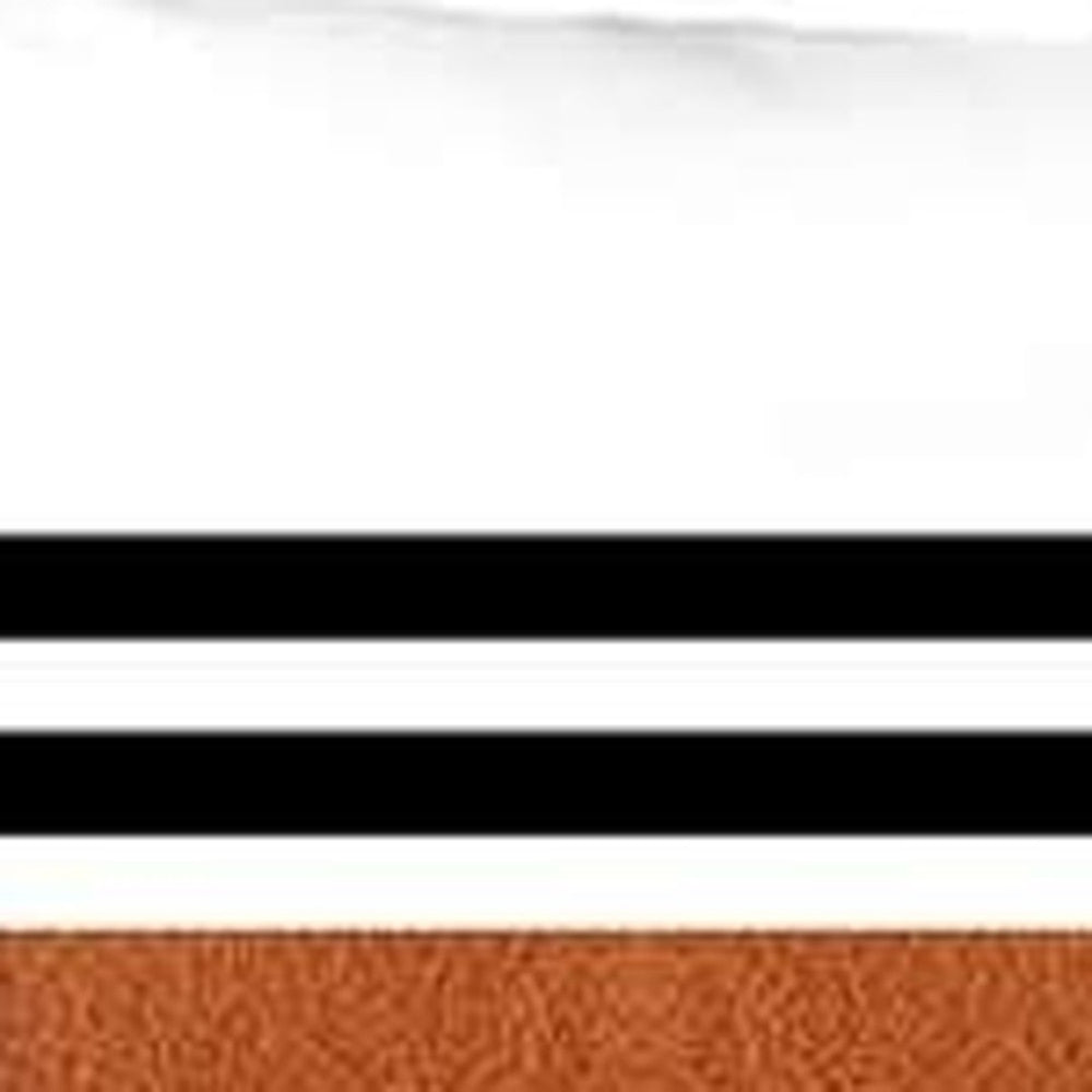 HomeRoots Set of 4 Contemporary Brown and Black Lumbar Pillow Covers – Stylish, Durable, Easy Care Accents 392693
