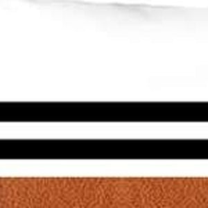 HomeRoots Set of 4 Contemporary Brown and Black Lumbar Pillow Covers – Stylish, Durable, Easy Care Accents 392693