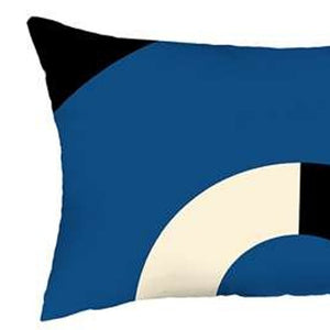 Homeroots Set Of 4 Blue Modern Lumbar Pillow Covers   392695