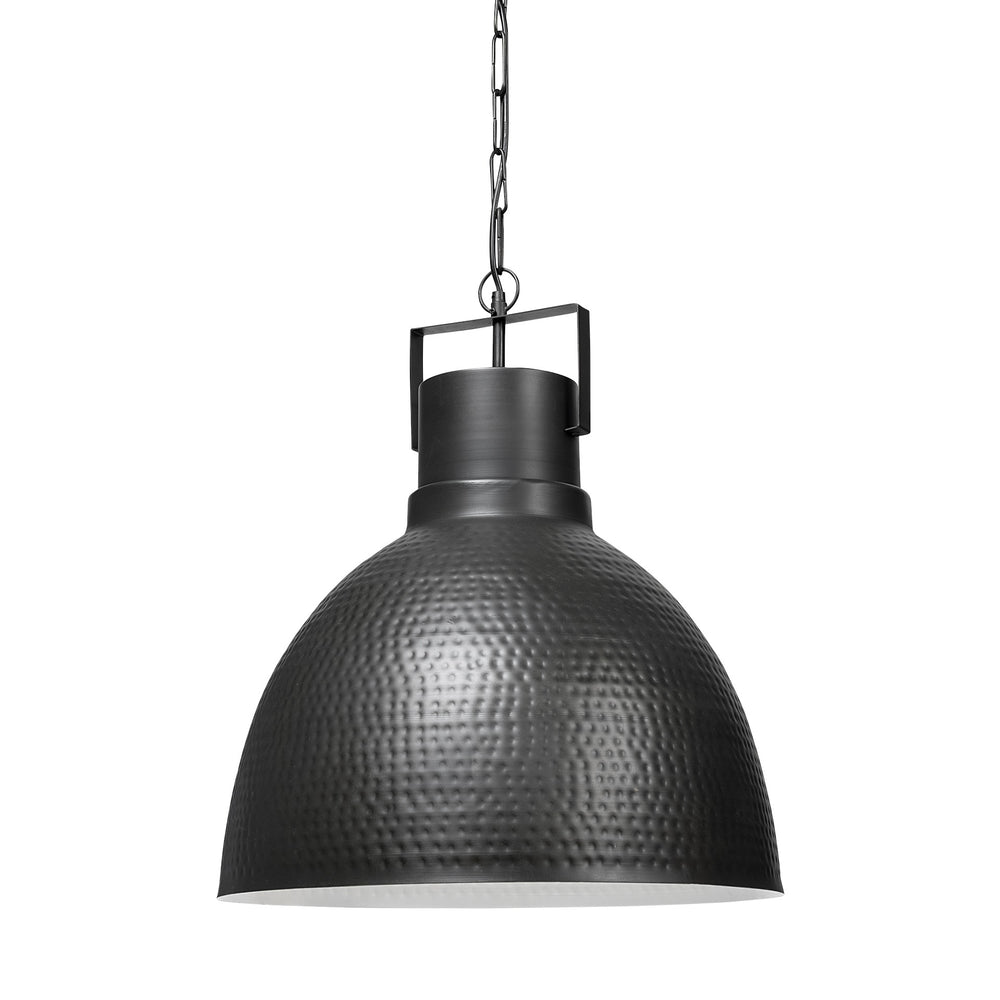 Homeroots Black Lantern Metal Dimmable Ceiling Light With Black Shades   392832