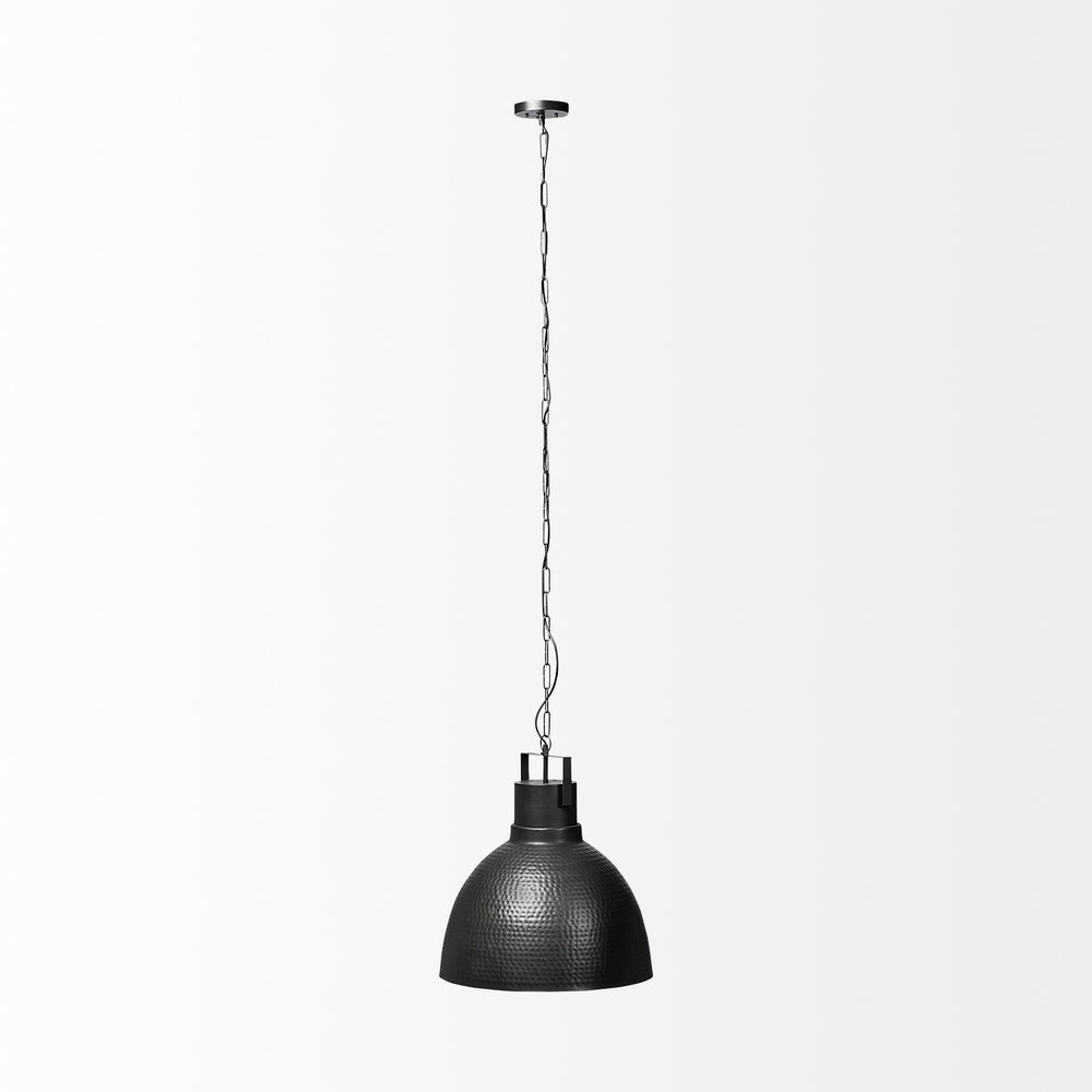 Homeroots Black Lantern Metal Dimmable Ceiling Light With Black Shades   392832