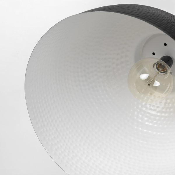 Homeroots Black Lantern Metal Dimmable Ceiling Light With Black Shades   392832