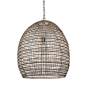 Homeroots Metallic Woven Hanging Pendant Light   392838
