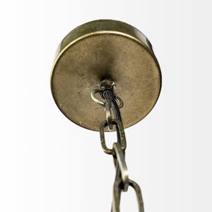 Homeroots Metallic Woven Hanging Pendant Light   392838