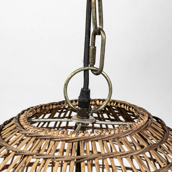 Homeroots Metallic Woven Hanging Pendant Light   392838