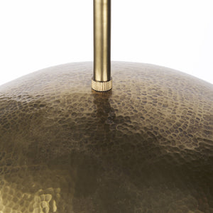 Homeroots Hammered Gold Metal Hanging Pendant Light   392843