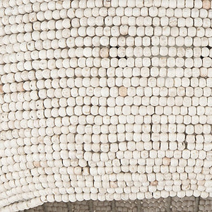 Homeroots Whitewash Beaded Hanging Chandelier   392848