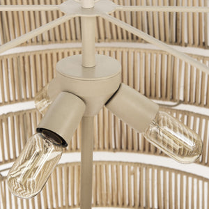 Homeroots Light Brown Six Tier Hanging Chandelier   392850