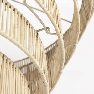 Homeroots Light Brown Six Tier Hanging Chandelier   392850