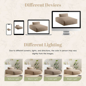 English Elm 72"Oversized 72" Oversized Modular Sofa Bed - Plush Comfort, No Assembly, Baby & Elderly Friendly Design! N723P272383D-GIGA