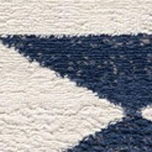 HomeRoots 20' Blue and Ivory Southwestern Runner Rug - Durable, Stylish, and Perfect for Hallways or Entrances 8’ x 11’ 392954