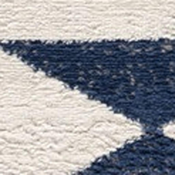 HomeRoots 20' Blue and Ivory Southwestern Runner Rug - Durable, Stylish, and Perfect for Hallways or Entrances 8’ x 11’ 392954