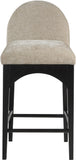 Waldorf Beige Chenille Fabric Stool 392Beige-C Meridian Furniture