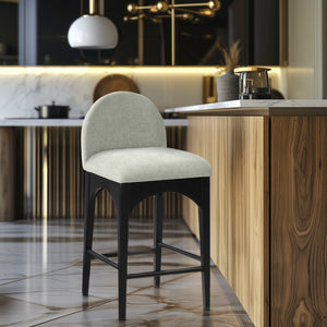 Waldorf Mint Chenille Fabric Stool 392Mint-C Meridian Furniture