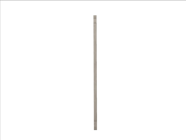 English Elm Mirror Elegant Solid Wood Frame with Elm Veneer, Metal Accents, Beveled Glass — Classic Wall Décor Light Gray 39.25 L x 42.25 W x 3.25 H B2699P238933