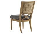 Lexington Tommy Bahama Outdoor 3930-12-40 Side Dining Chair - Elegant Transitional Design With Natural Stone And Woven Patterns  Wood 3930-12-40