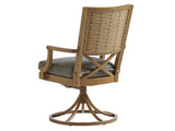 Lexington Tommy Bahama Outdoor 3930-13sr-40 Swivel Rocker Dining Chair - Elegant Transitional Design For Stylish Indoor-outdoor Spaces  Wood 3930-13sr-40