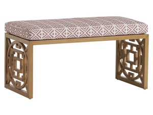 Lexington Tommy Bahama Outdoor 3930-836-40 Elegant Los Altos Valley View Bench For Stylish Outdoor Living And Entertaining Spaces  Wood 3930-836-40