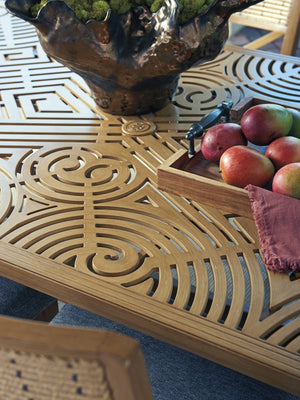 Lexington Tommy Bahama Outdoor 3930-877c Stunning Rectangular Dining Table With Southwest-inspired Design For Elegant Entertaining Light Brown Wood 3930-877c