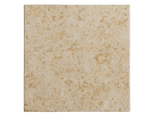 Lexington Tommy Bahama Outdoor 3930-953c Square End Table - Stylish Southwest-inspired Design With Mactan Stone Top For Outdoor Living Light Brown Wood 3930-953c