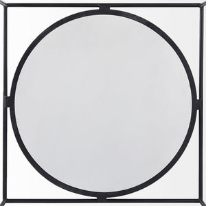 Homeroots 36" White And Black Genuine Marble And Metal Square Coffee Table   393168