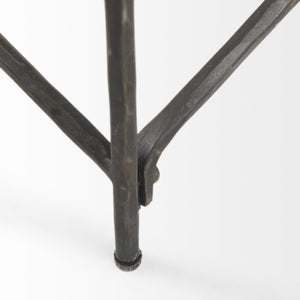 Homeroots 35" White Metal Coffee Table   393180