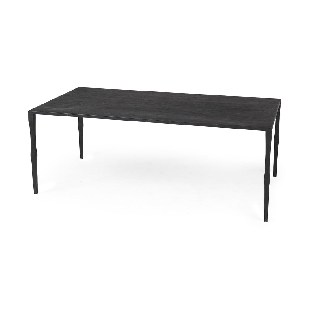 Homeroots Minimal Black Iron Rectangular Coffee Table   393184