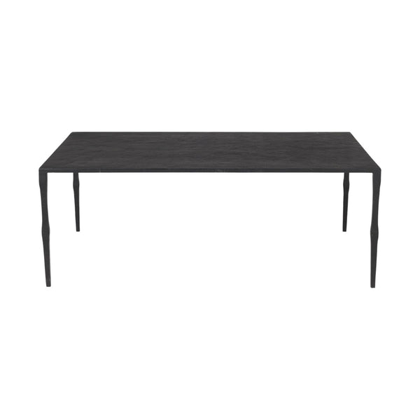 HomeRoots 22" Black Iron Coffee Table - Durable Industrial Design, Versatile for Living Rooms, Offices & More 393184