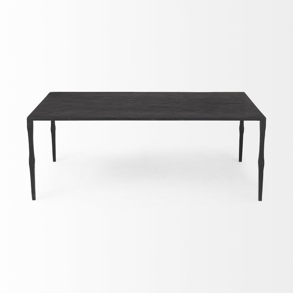 Homeroots Minimal Black Iron Rectangular Coffee Table   393184