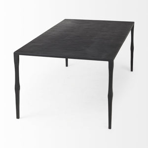 Homeroots Minimal Black Iron Rectangular Coffee Table   393184